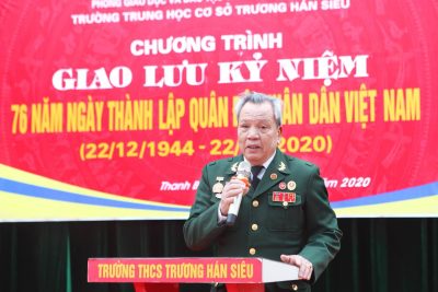 Trường THCS Trương Hán Siêu tổ chức kỉ niệm ngày Thành lập Quân đội Nhân dân Việt Nam